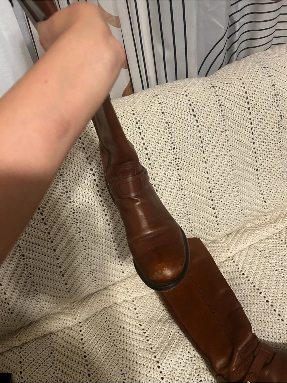 Tory Burch Derby Riding Boot